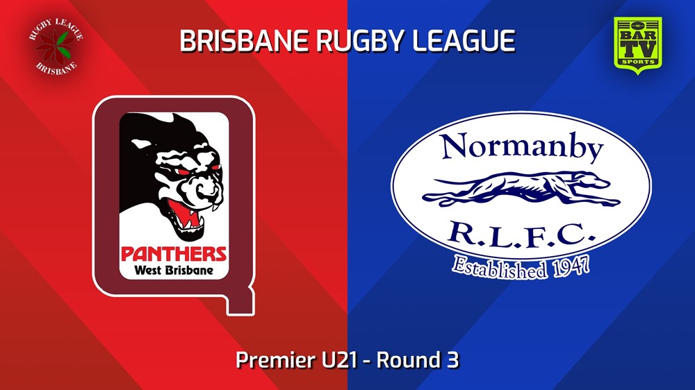240420-video-BRL Round 3 - Premier U21 - West Brisbane Panthers v Normanby Hounds Slate Image