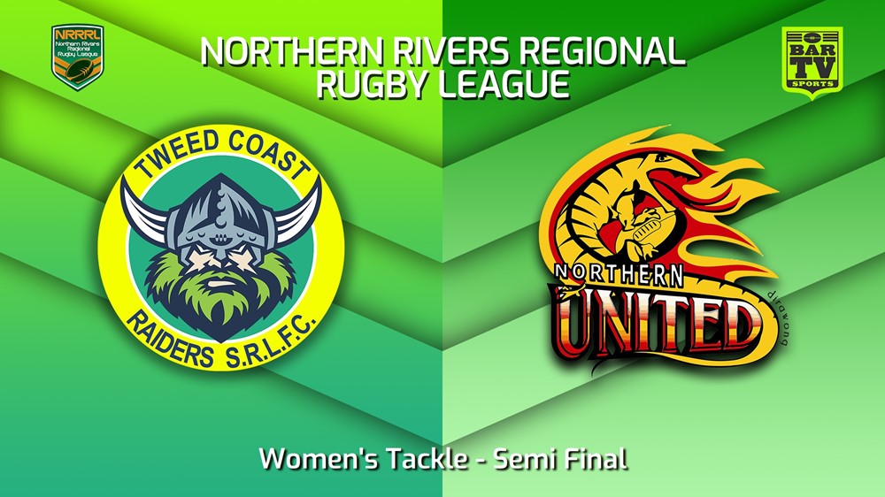 230806-Northern Rivers Semi Final - Women's Tackle - Tweed Coast Raiders v Northern United Minigame Slate Image