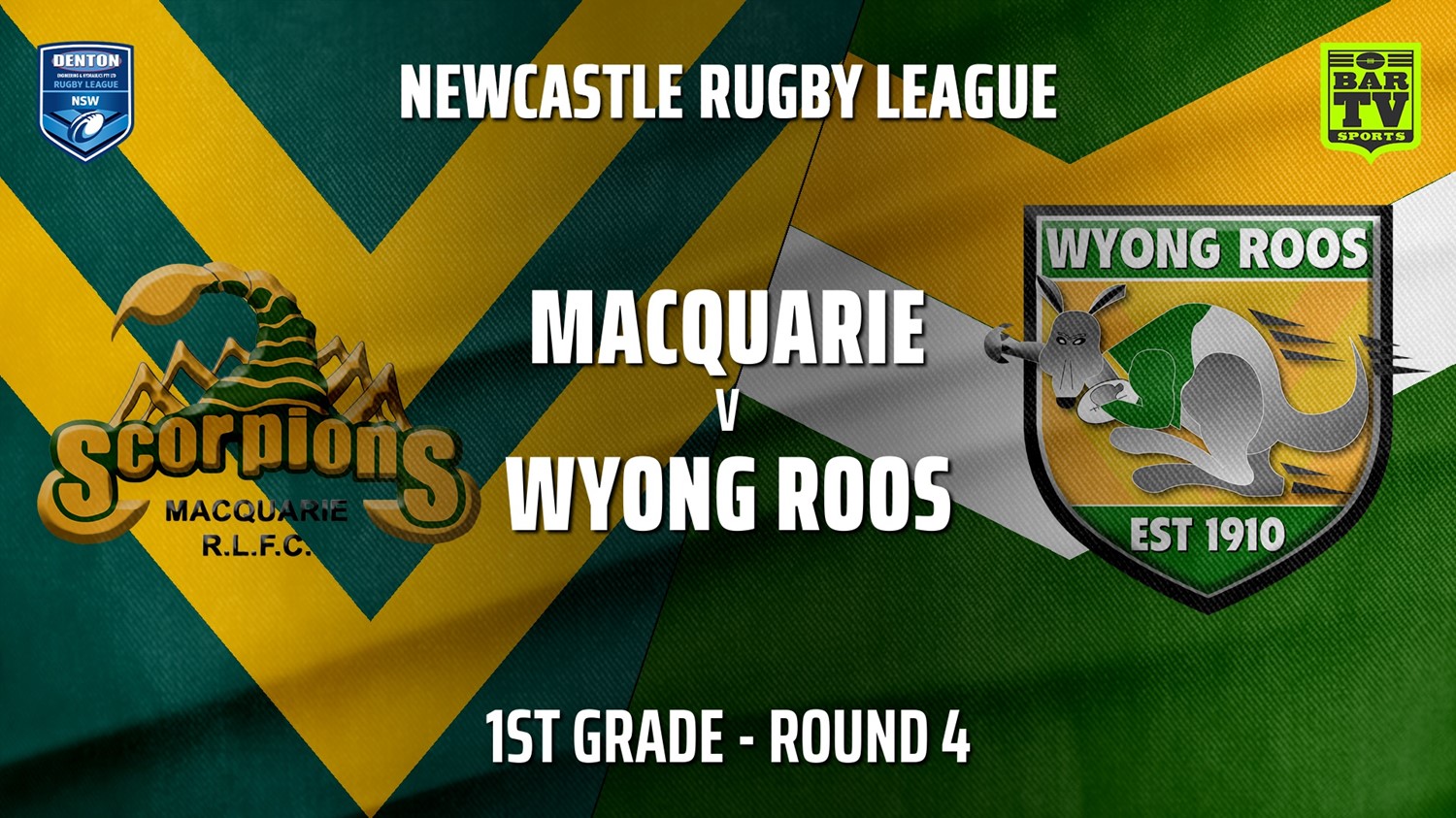 Newcastle Rugby League Round 4 - 1st Grade - Macquarie Scorpions v Wyong Roos Slate Image