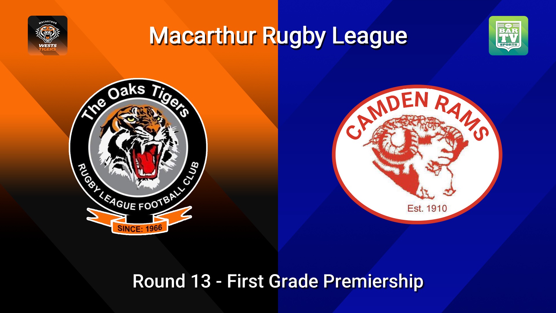 260726-video-Macarthur RL Round 13 - First Grade Premiership - The Oaks Tigers v Camden Rams Slate Image