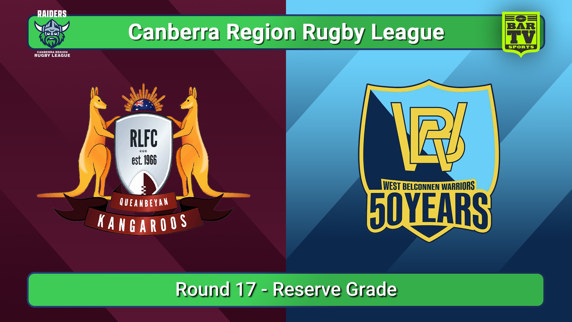 250809-video-Canberra Round 17 - Reserve Grade - Queanbeyan Kangaroos v West Belconnen Warriors Slate Image