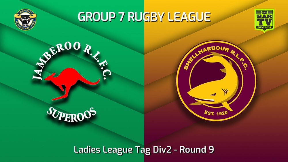 230527-South Coast Round 9 - Ladies League Tag Div2 - Jamberoo Superoos v Shellharbour Sharks Slate Image