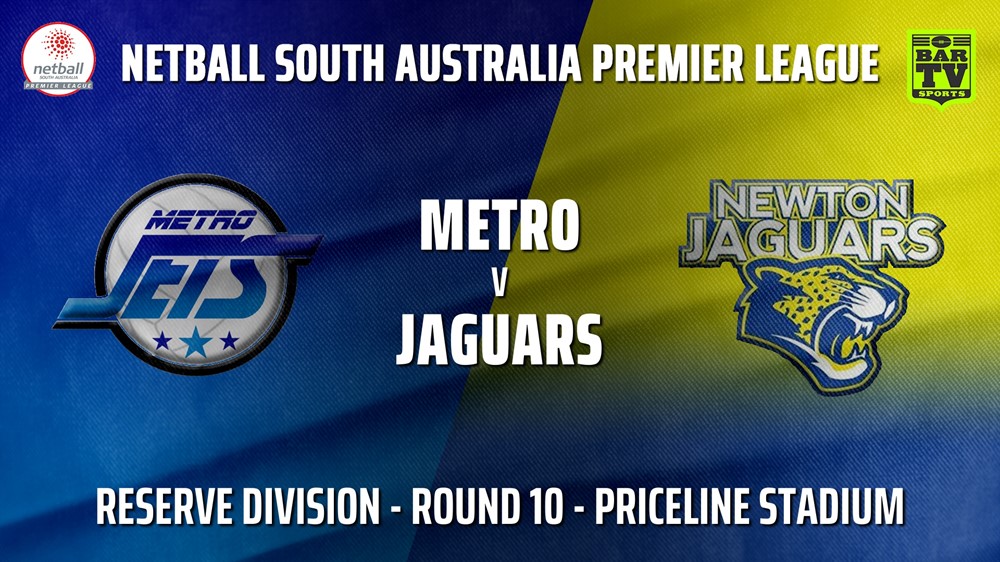 210625-SA Premier League Round 10 - Reserve Division - Metro Jets v Newton Jaguars Slate Image