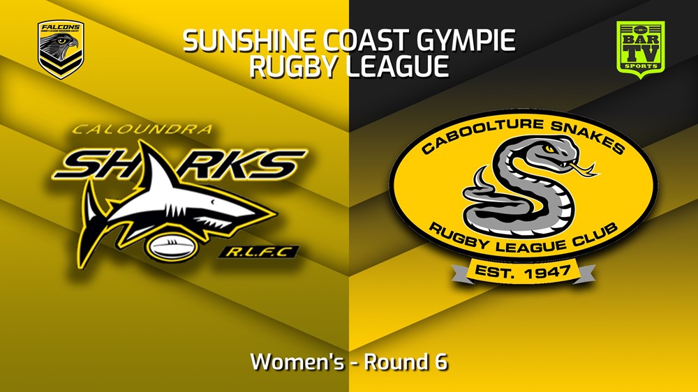 230514-Sunshine Coast RL Round 6 - Women's - Caloundra Sharks v Caboolture Snakes Slate Image