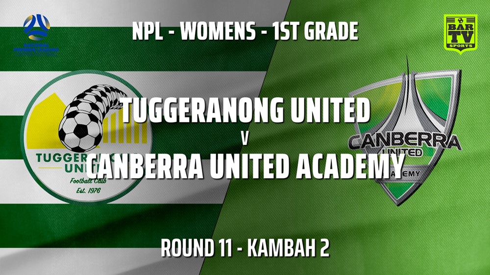 210627-Capital Womens Round 11 - Tuggeranong United FC (women) v Canberra United Academy Slate Image