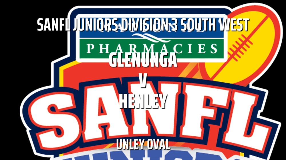 210912-SANFL Juniors Division 3 South West - Under 13 Boys - GLENUNGA v HENLEY Minigame Slate Image