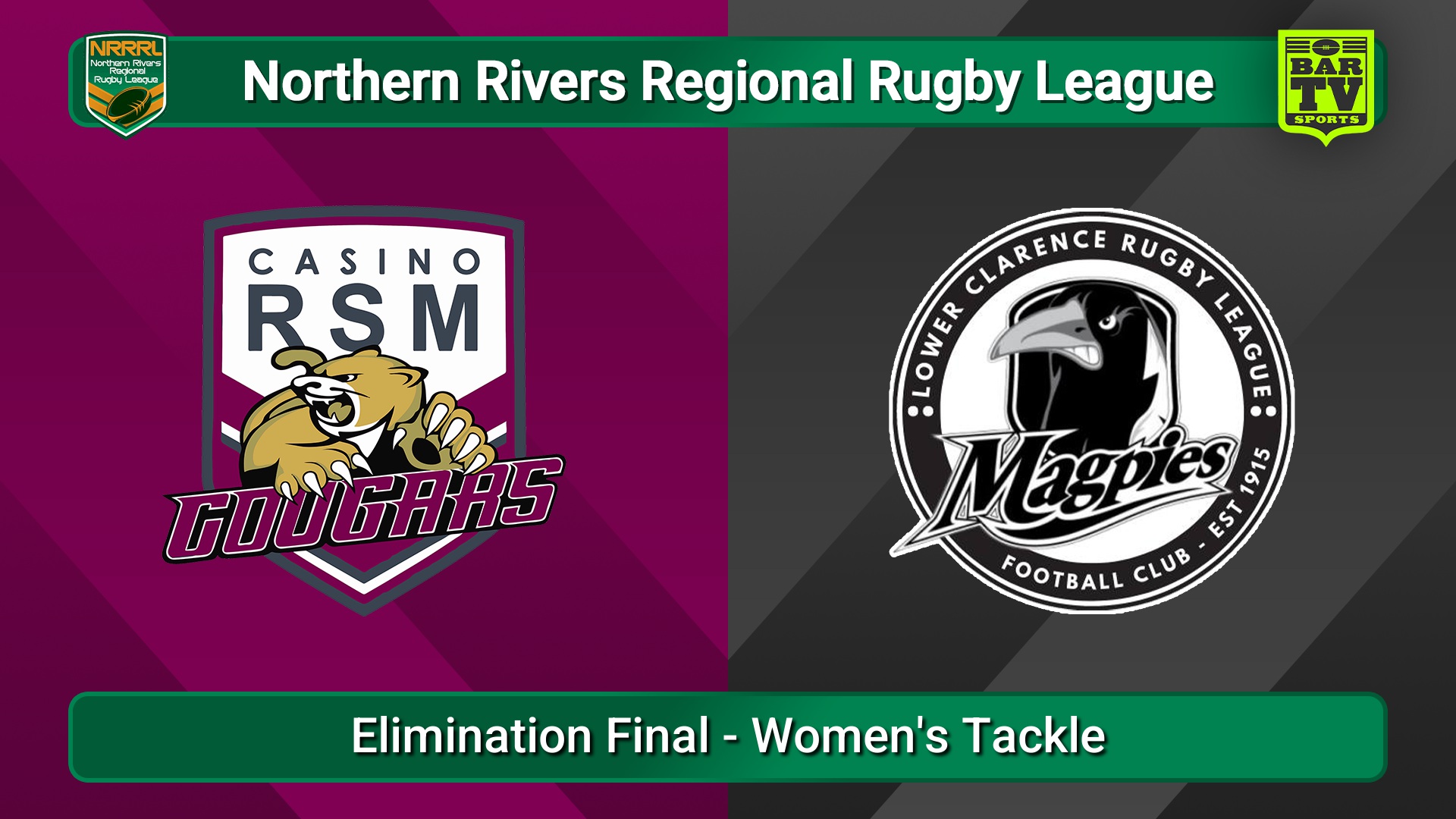 250831-video-Northern Rivers Elimination Final - Women's Tackle - Casino RSM Cougars v Lower Clarence Magpies Slate Image