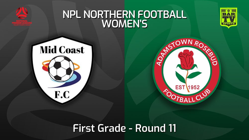 220604-NNSW NPLW Round 11 - Mid Coast FC W v Adamstown Rosebud JFC W Slate Image