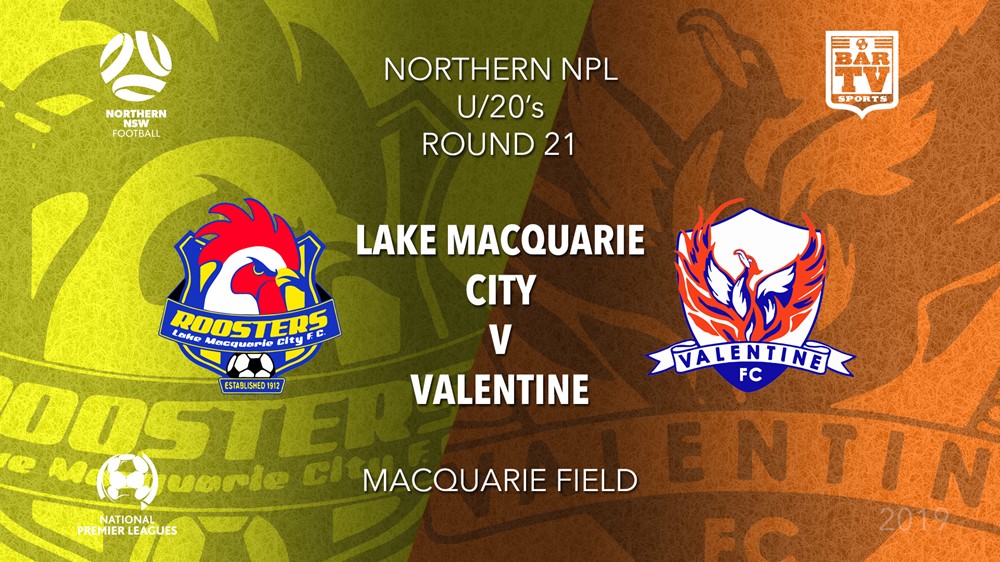 NPL Youth - Northern NSW Round 21 - Lake Macquarie City FC U20 v Valentine Phoenix FC U20 Slate Image