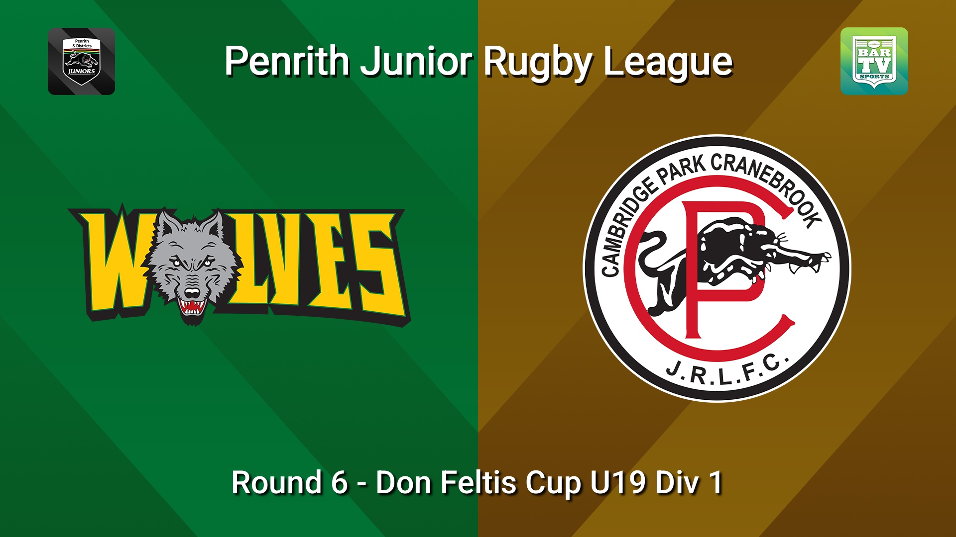 260517-video-Penrith & District Junior Rugby League Round 6 - Don Feltis Cup U19 Div 1 - Windsor Wolves v Cambridge Park Slate Image