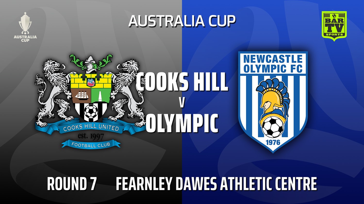 MINI GAME: Australia Cup Qualifying Northern NSW Round 7 - Cooks Hill United FC v Newcastle Olympic Slate Image