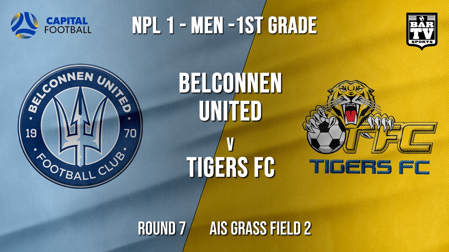 NPL - CAPITAL Round 7 - Belconnen United v Tigers FC Minigame Slate Image