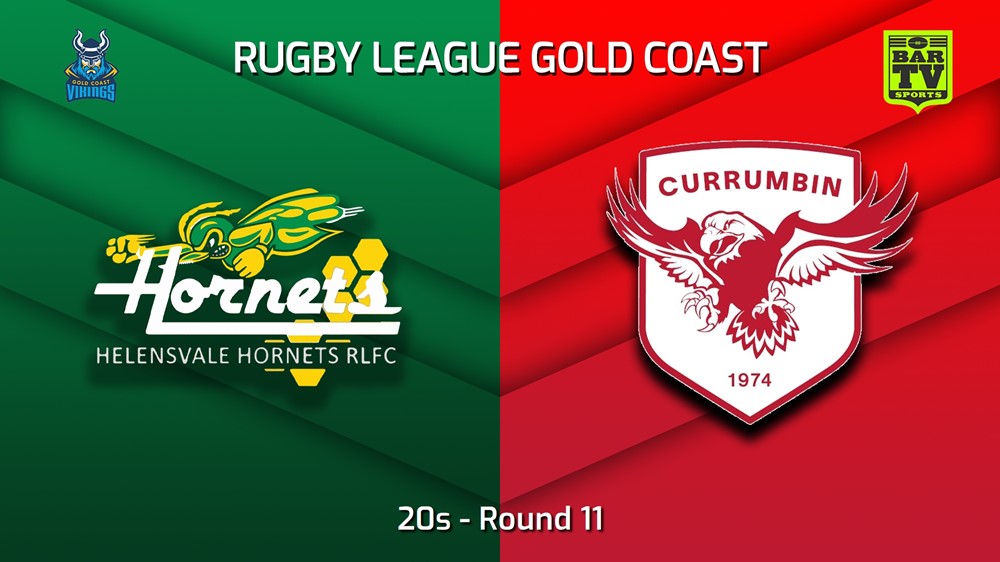 230708-Gold Coast Round 11 - 20s - Helensvale Hornets v Currumbin Eagles Minigame Slate Image