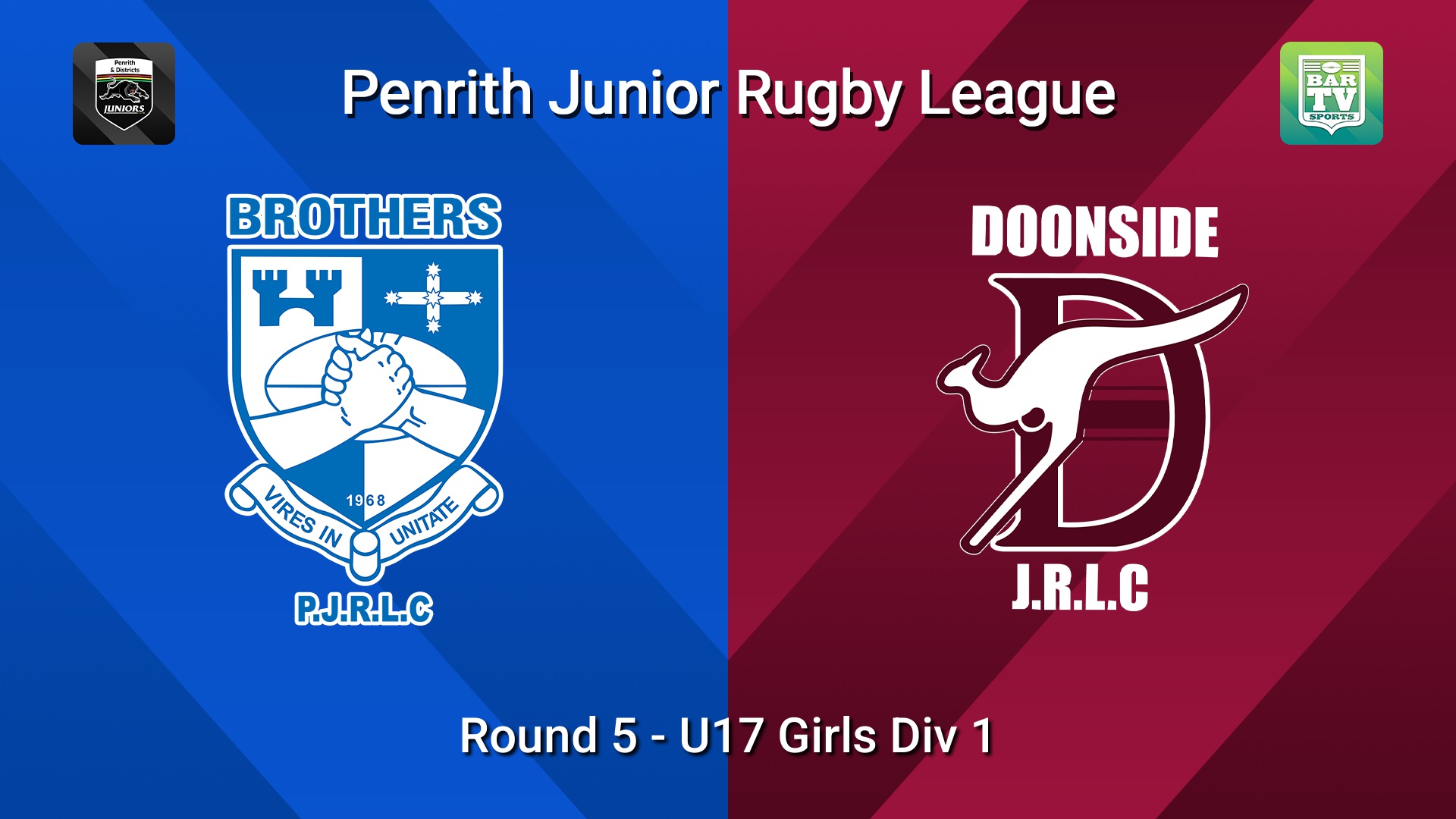 260523-video-Penrith & District Junior Rugby League Round 5 - U17 Girls Div 1 - Brothers v Doonside Slate Image