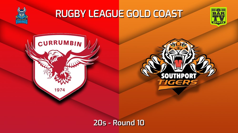 230702-Gold Coast Round 10 - 20s - Currumbin Eagles v Southport Tigers Slate Image