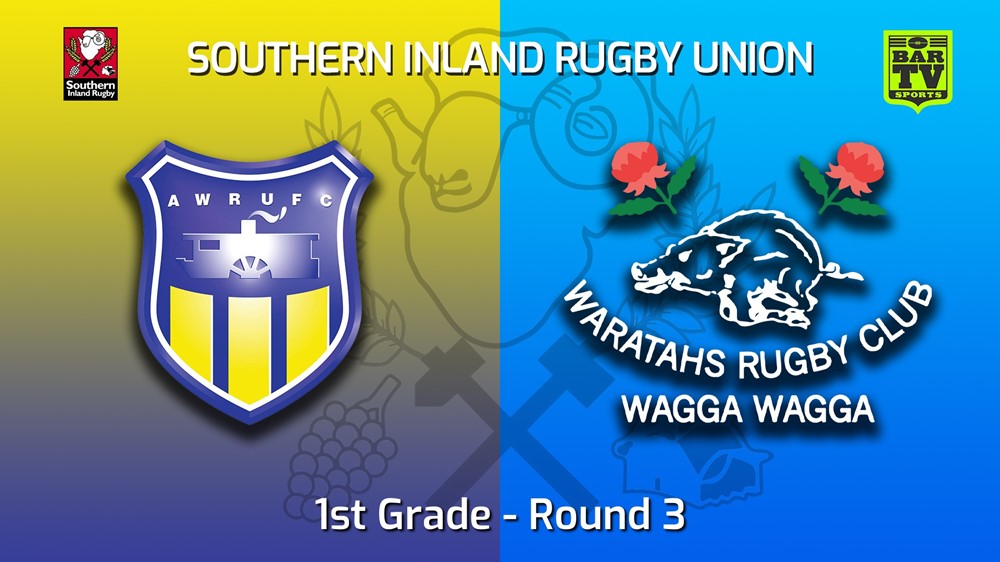 220423-Southern Inland Rugby Union Round 3 - 1st Grade - Albury Steamers v Wagga Waratahs Slate Image