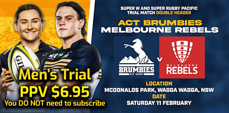 Watch Super Rugby Trials LIVE on BarTV Sports
