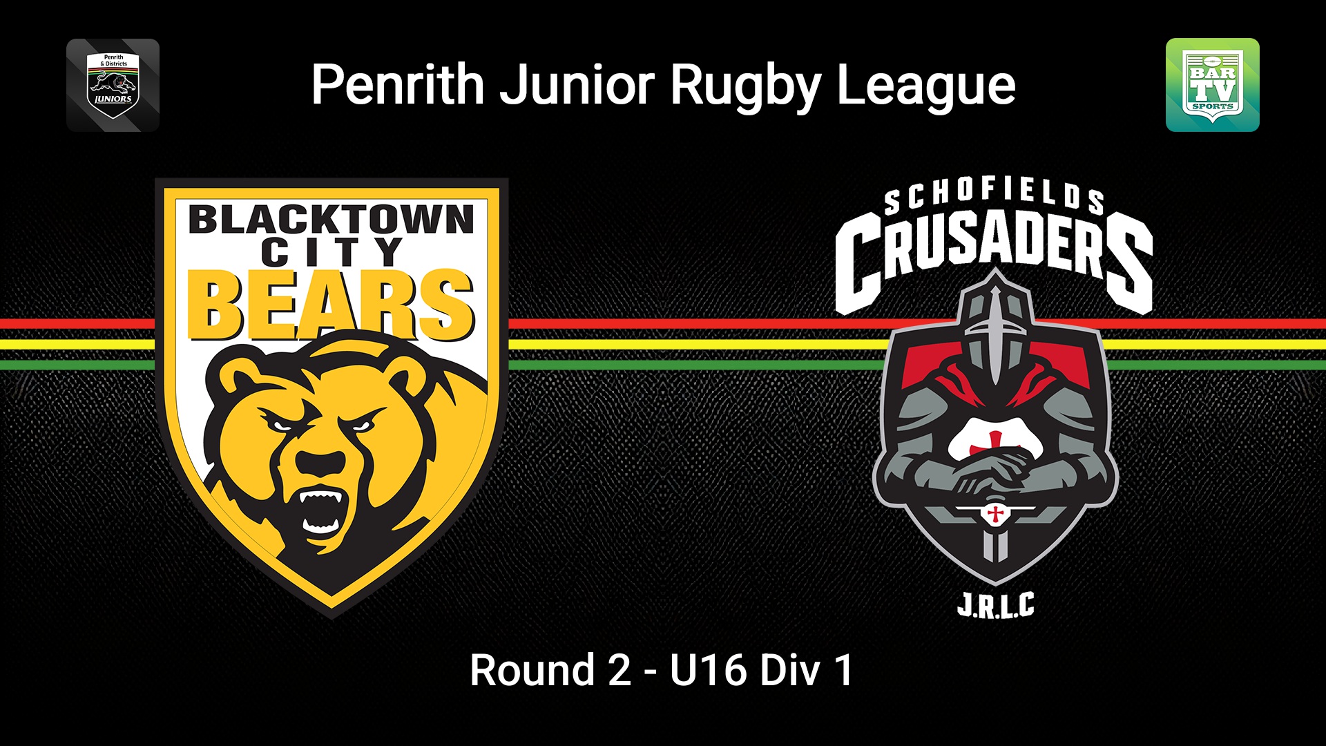 260503-video-Penrith & District Junior Rugby League Round 2 - U16 Div 1 - Blacktown City v Schofields Crusaders Slate Image