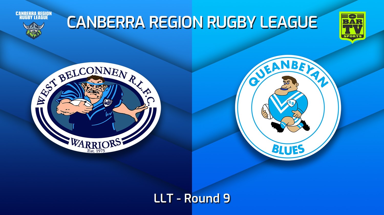 MINI GAME: Canberra Round 9 - LLT - West Belconnen Warriors v Queanbeyan Blues Slate Image