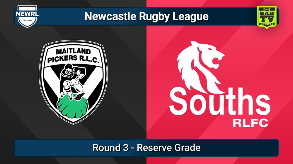 250426-video-Newcastle RL Round 3 - Reserve Grade - Maitland Pickers v South Newcastle Lions Slate Image