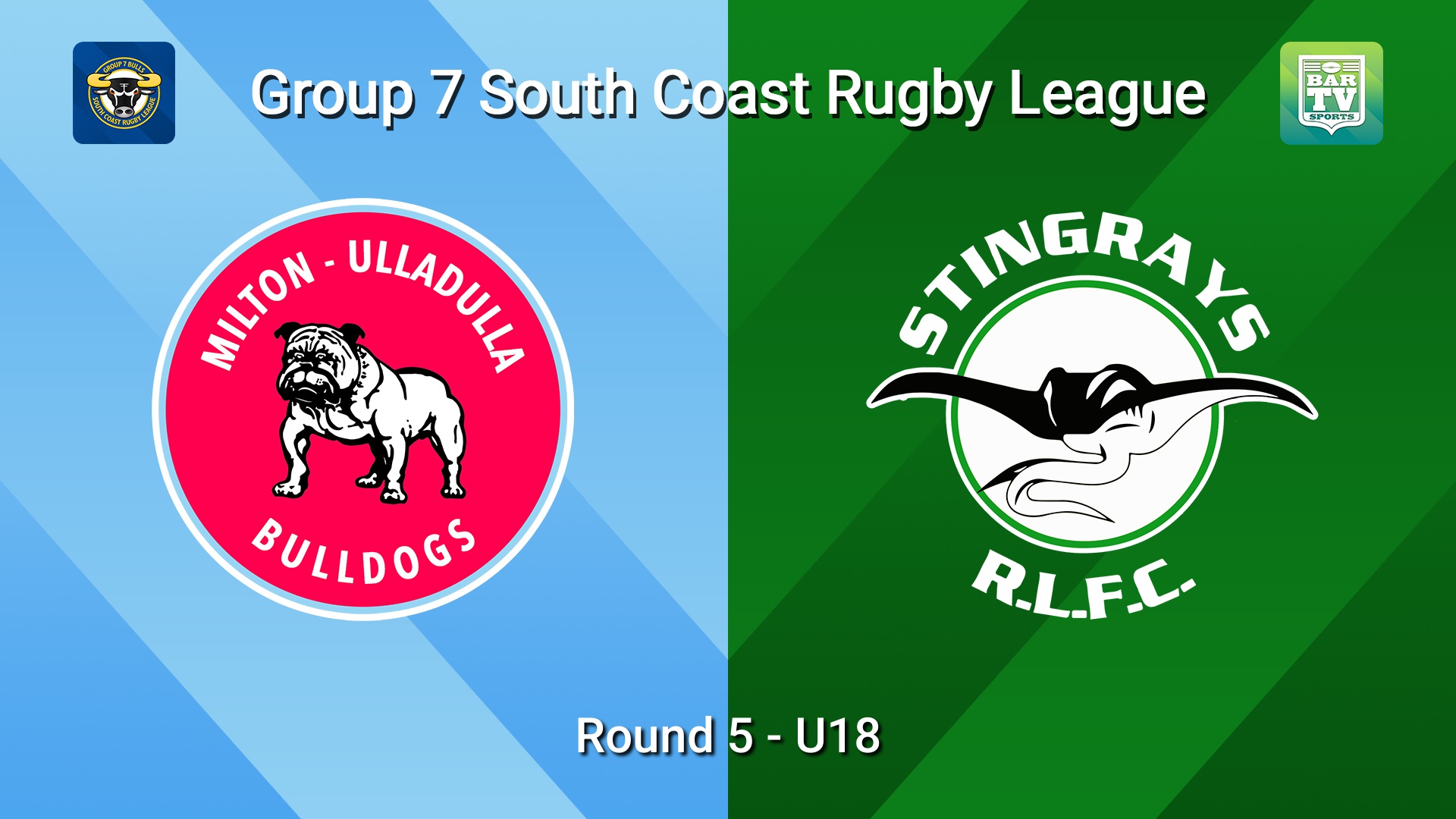 260517-video-South Coast Round 5 - U18 - Milton-Ulladulla Bulldogs v Stingrays of Shellharbour Slate Image