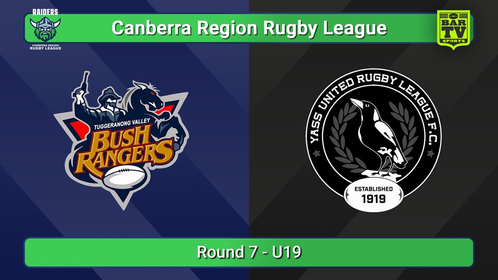 250823-video-Canberra Round 7 - U19 - Tuggeranong Bushrangers v Yass Magpies Slate Image