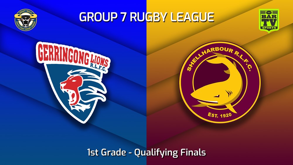 230827-South Coast Qualifying Finals - 1st Grade - Gerringong Lions v Shellharbour Sharks Slate Image