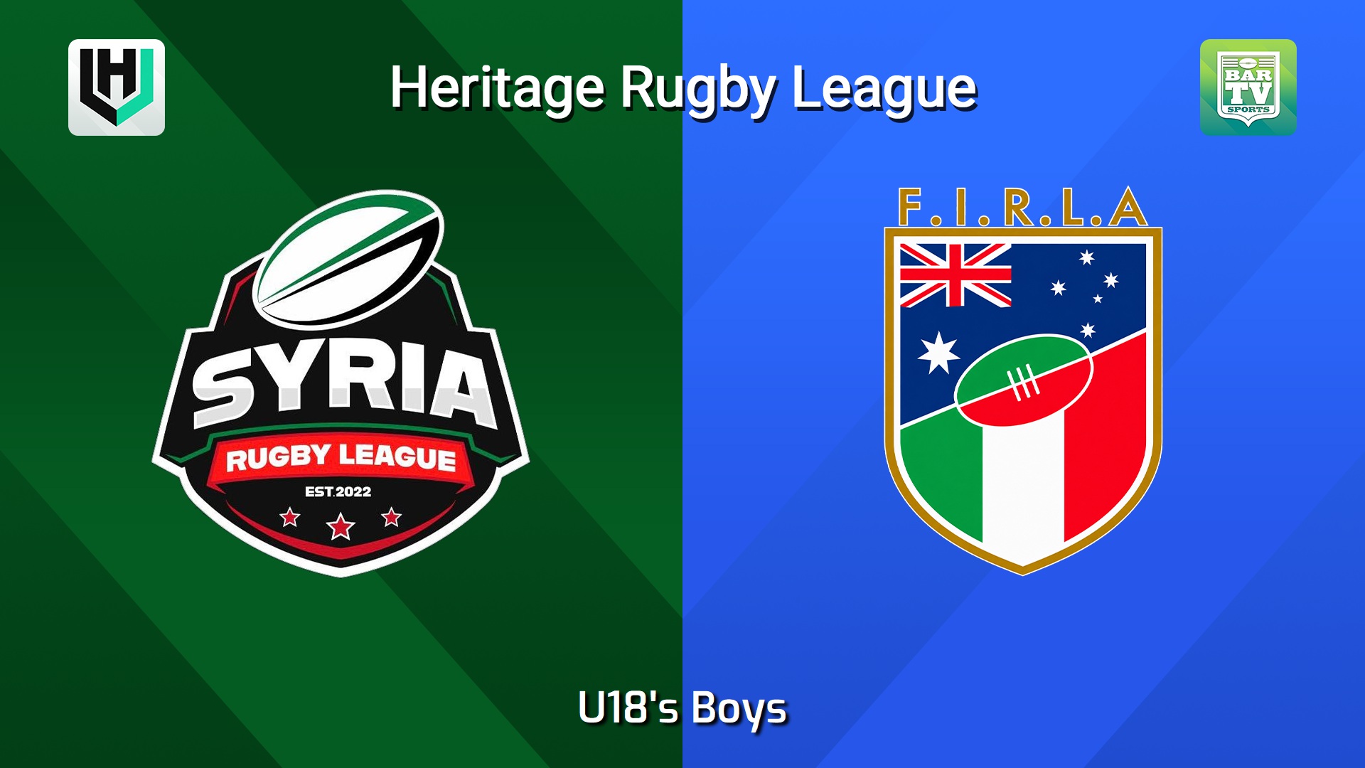 261011-video-Heritage RL U18's Boys - Syria Falcons v FIRLA Slate Image