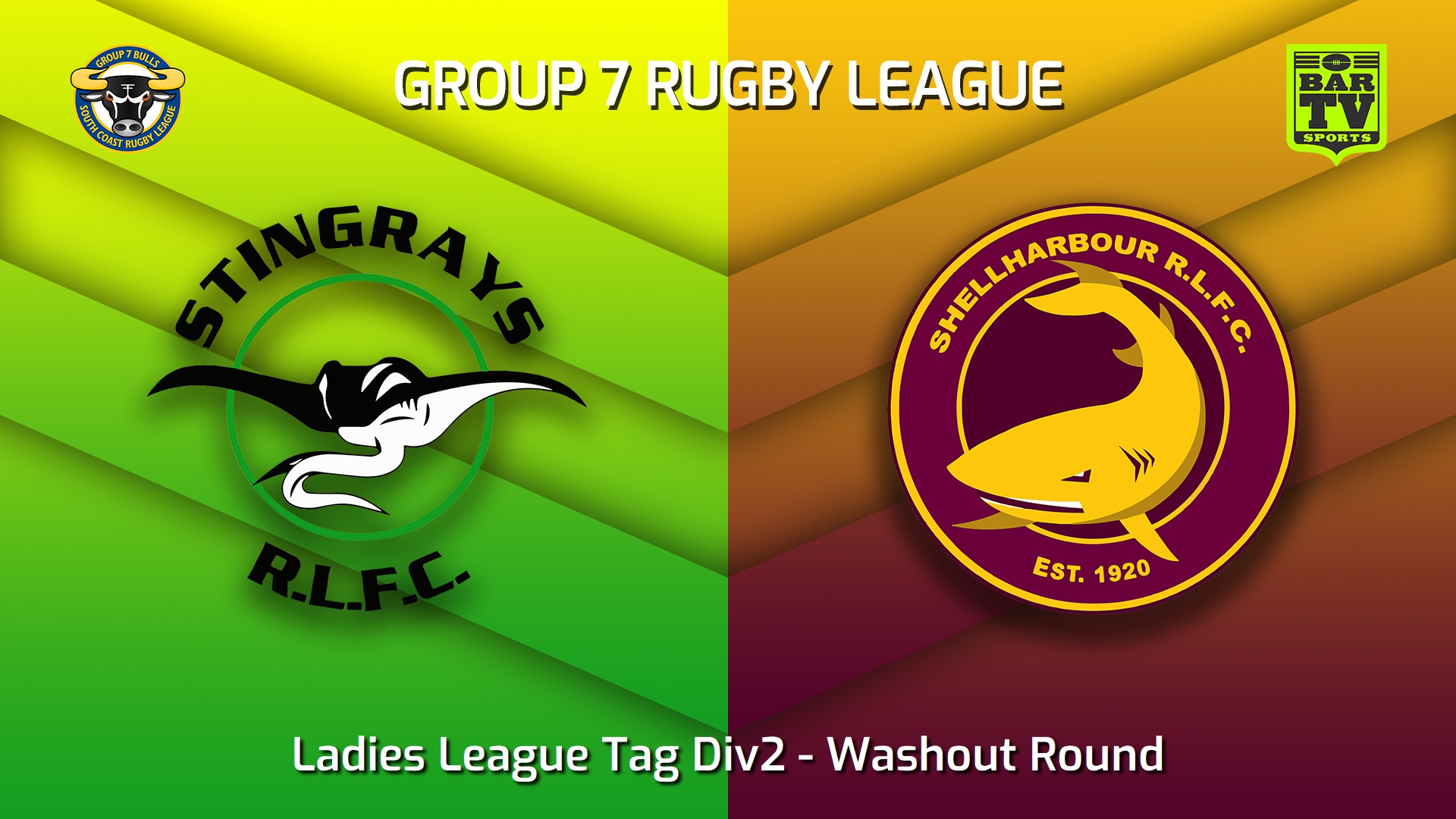 230702-South Coast Washout Round - Ladies League Tag Div2 - Stingrays of Shellharbour v Shellharbour Sharks Slate Image