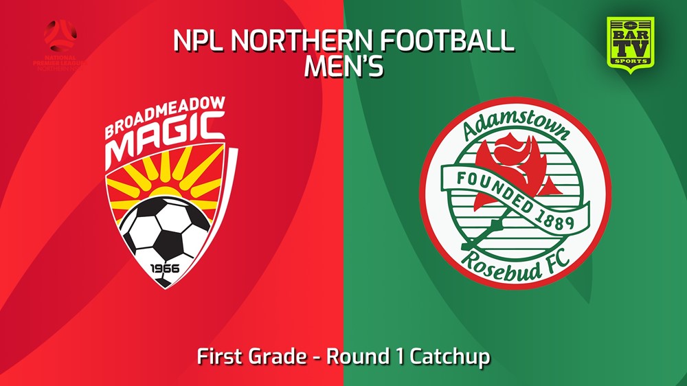 240305-NNSW NPLM Round 1 Catchup - Broadmeadow Magic v Adamstown Rosebud FC Minigame Slate Image