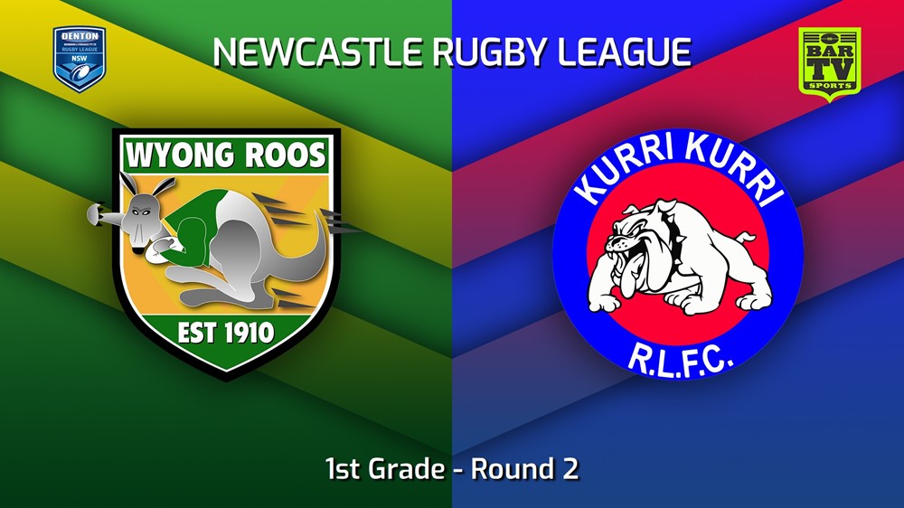 230401-Newcastle RL Round 2 - 1st Grade - Wyong Roos v Kurri Kurri Bulldogs Minigame Slate Image