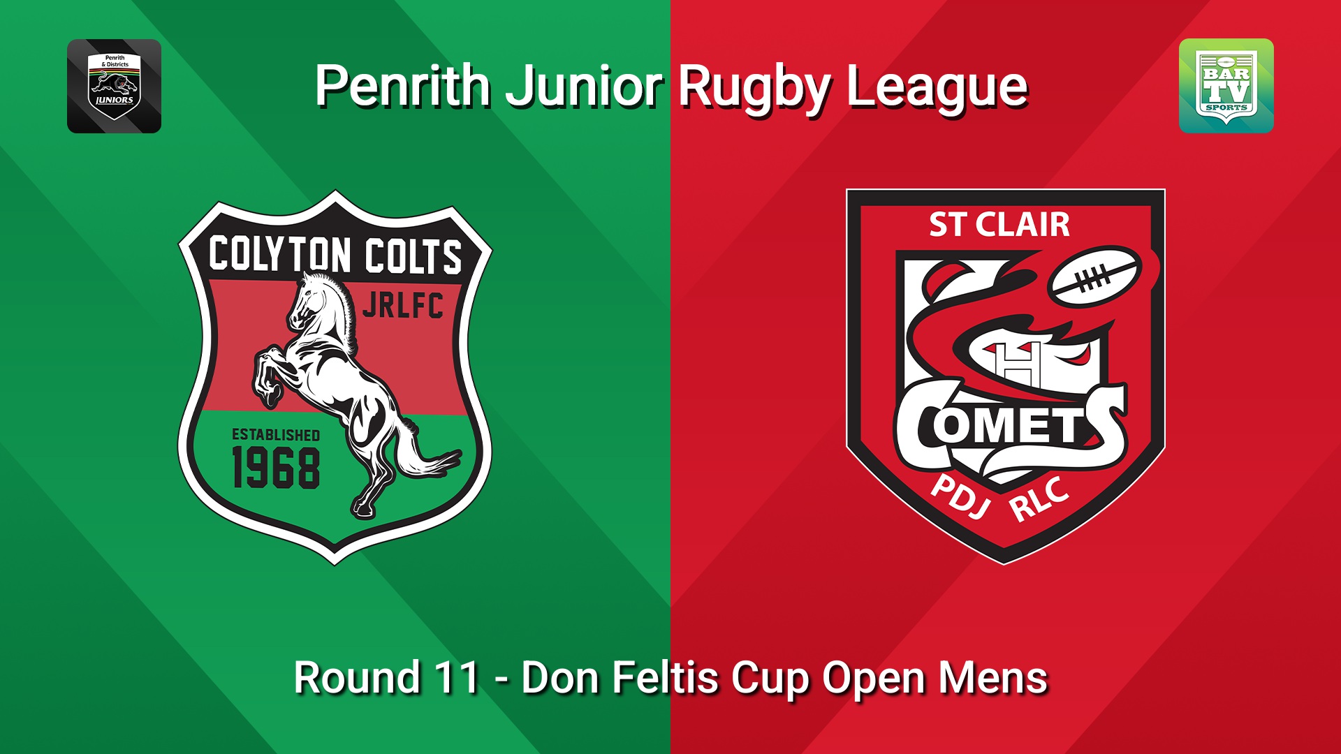 260704-video-Penrith & District Junior Rugby League Round 11 - Don Feltis Cup Open Mens - Colyton v St Clair Slate Image