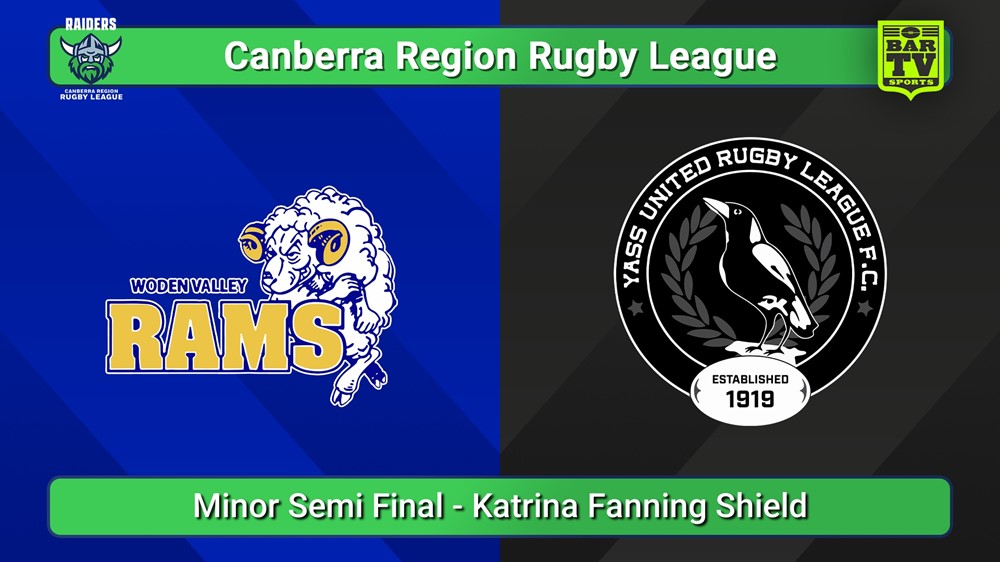 250831-video-Canberra Minor Semi Final - Katrina Fanning Shield - Woden Valley Rams v Yass Magpies Slate Image