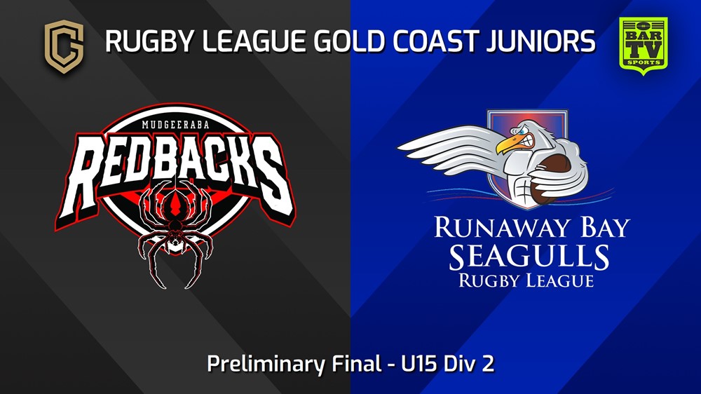 250906-video-Rugby League Gold Coast Juniors Preliminary Final - U15 Div 2 - Mudgeeraba Redbacks v Runaway Bay Seagulls Slate Image