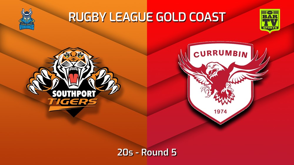 230520-Gold Coast Round 5 - 20s - Southport Tigers v Currumbin Eagles Slate Image