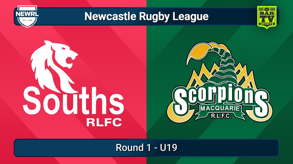 250610-video-Newcastle RL Round 1 - U19 - South Newcastle Lions v Macquarie Scorpions Slate Image