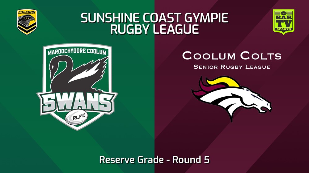 240505-video-Sunshine Coast RL Round 5 - Reserve Grade - Maroochydore Swans v Coolum Colts Slate Image