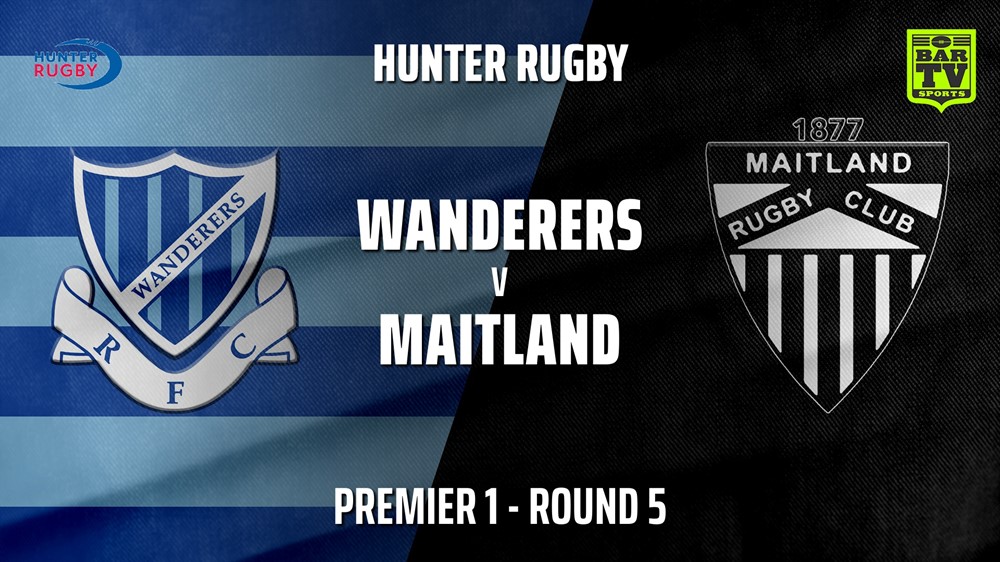 210515-HRU Round 5 - Premier 1 - Wanderers v Maitland Slate Image