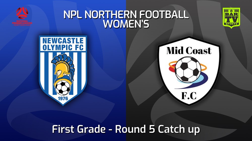 220613-NNSW NPLW Round 5 Catch up - Newcastle Olympic FC W v Mid Coast FC W Slate Image