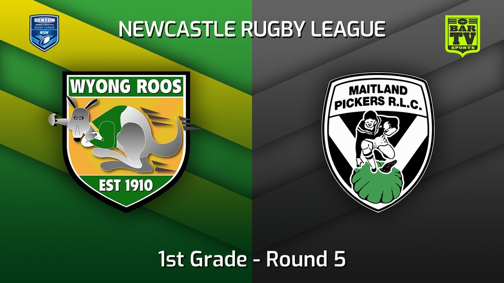 220423-Newcastle Round 5 - 1st Grade - Wyong Roos v Maitland Pickers Slate Image