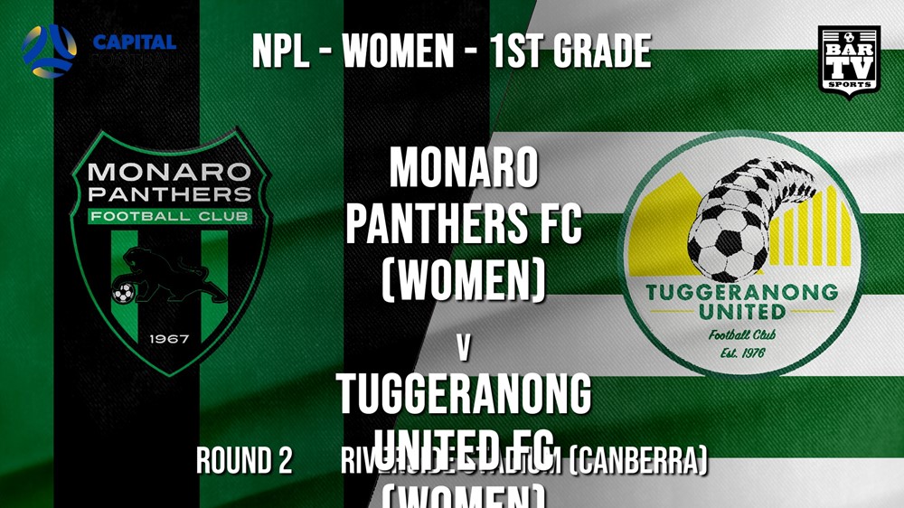 NPL Women - Capital Round 2 - Monaro Panthers FC (women) v Tuggeranong United FC (women) Slate Image
