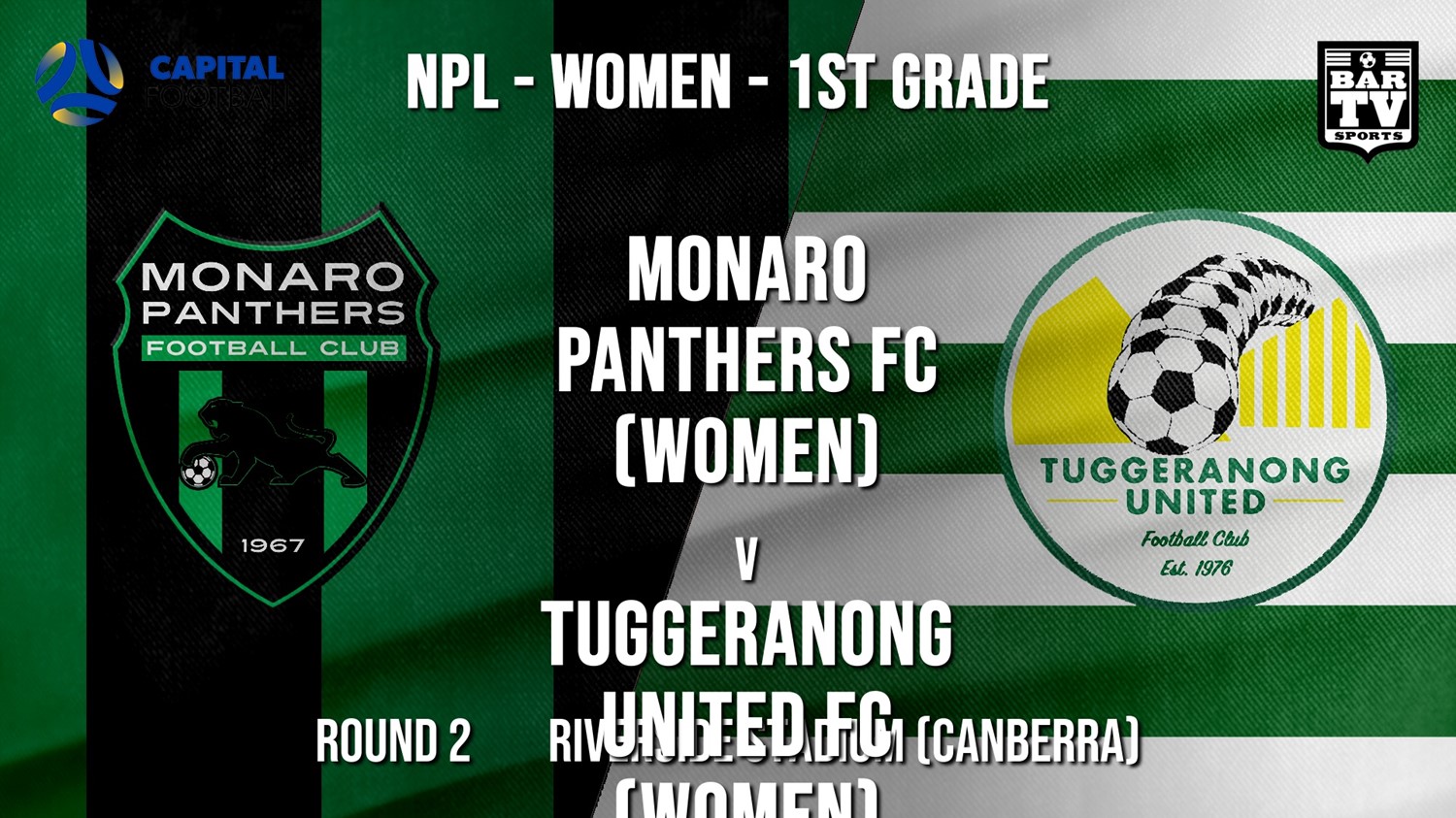NPL Women - Capital Round 2 - Monaro Panthers FC (women) v Tuggeranong United FC (women) Minigame Slate Image