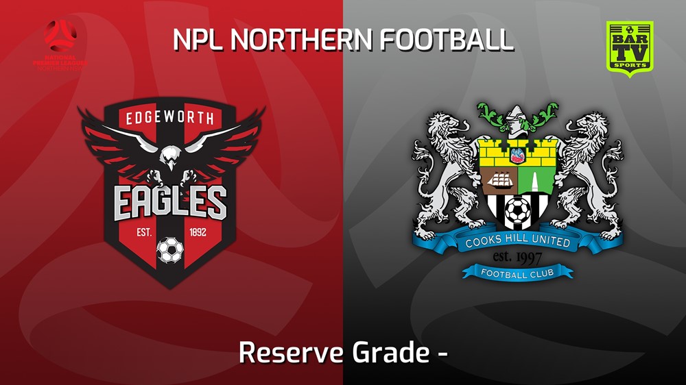 220607-NNSW NPLM Round 11 - Res Edgeworth Eagles Res v Cooks Hill United FC (Res) Slate Image