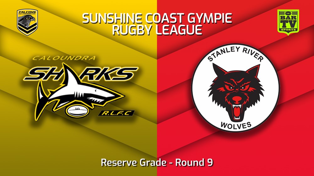 230611-Sunshine Coast RL Round 9 - Reserve Grade - Caloundra Sharks v Stanley River Wolves Minigame Slate Image