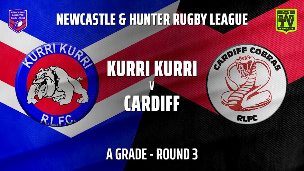 210501-NHRL Round 3 - A Grade - Kurri Kurri Bulldogs v Cardiff Cobras Minigame Slate Image