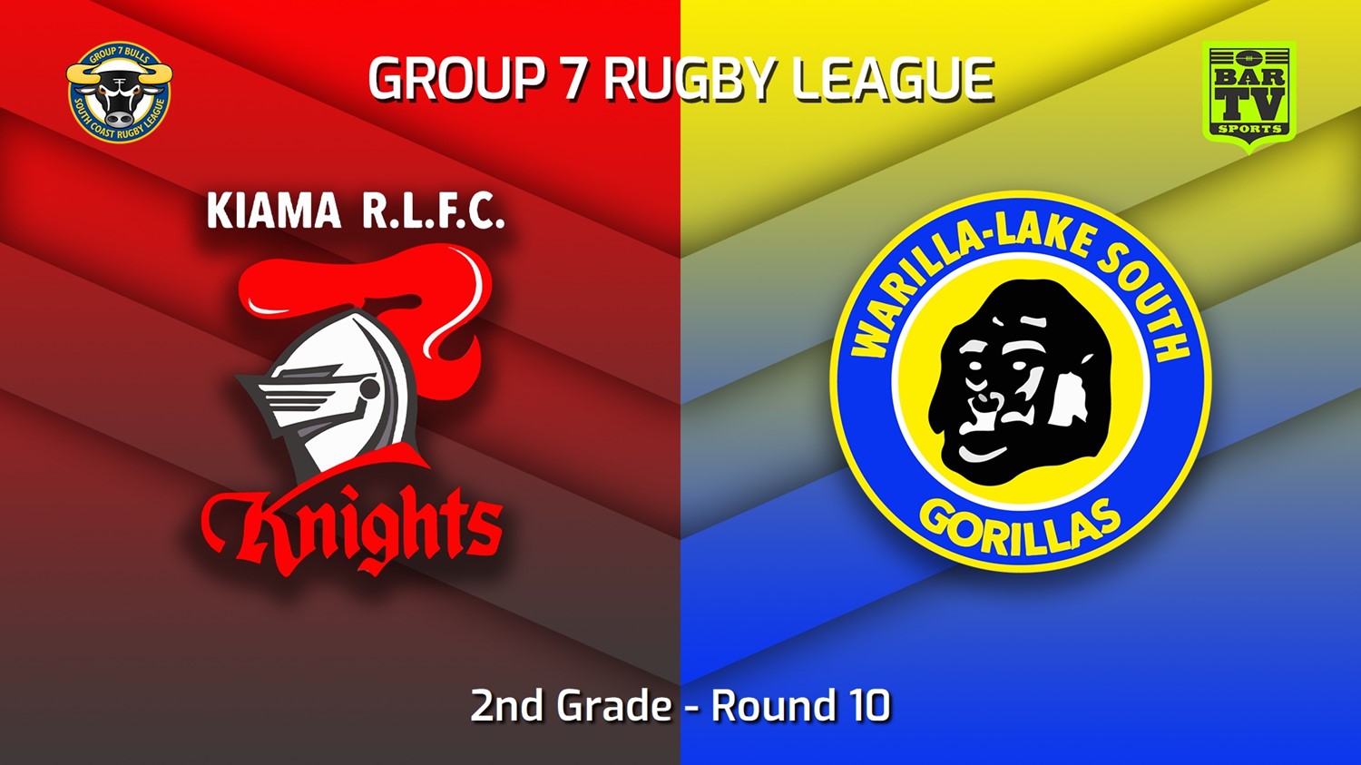 220626-South Coast Round 10 - 2nd Grade - Kiama Knights v Warilla-Lake South Gorillas Slate Image