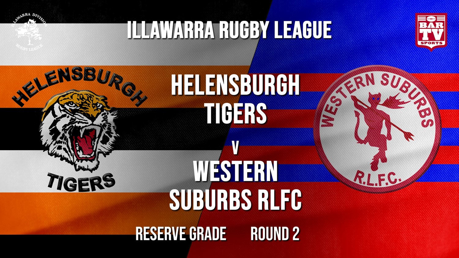 IRL Round 2 - Reserve Grade - Helensburgh Tigers v Western Suburbs RLFC Minigame Slate Image