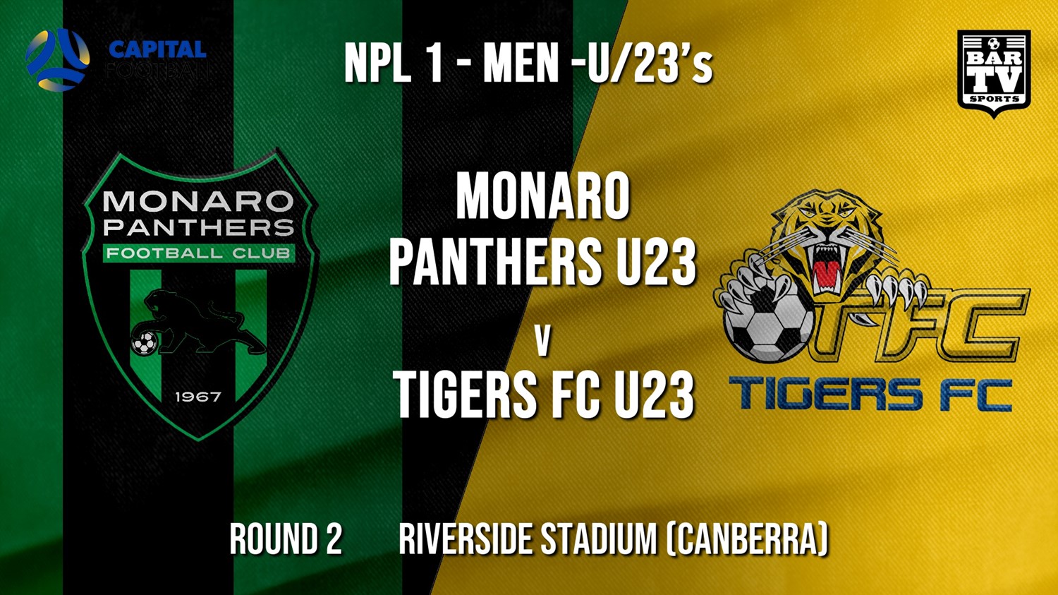 NPL Youth - Capital Round 2 - Monaro Panthers U23 v Tigers FC U23 Minigame Slate Image