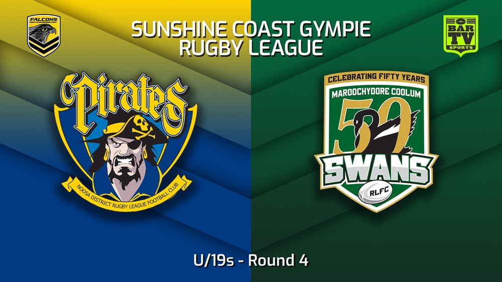 230422-Sunshine Coast RL Round 4 - U/19s - Noosa Pirates v Maroochydore Swans Slate Image