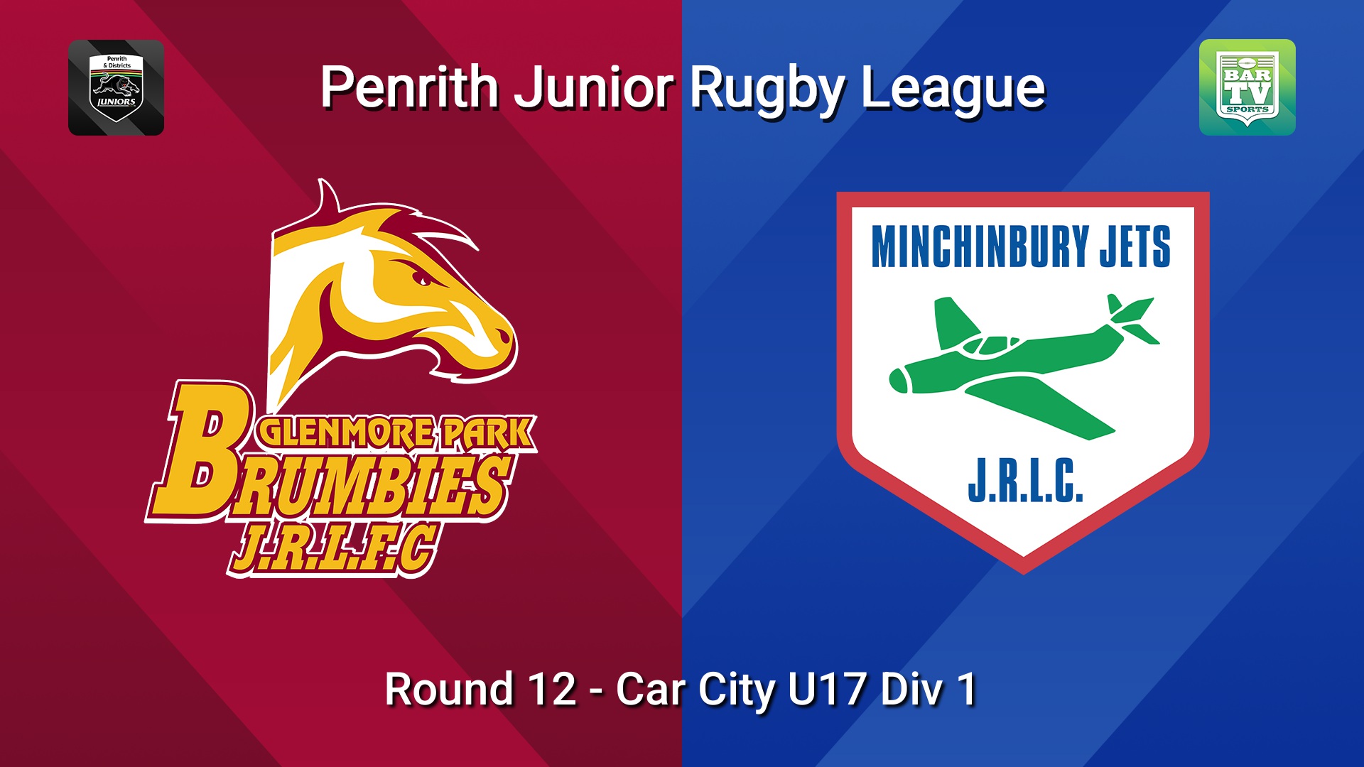 260718-video-Penrith & District Junior Rugby League Round 12 - Car City U17 Div 1 - Glenmore Park v Minchinbury Slate Image